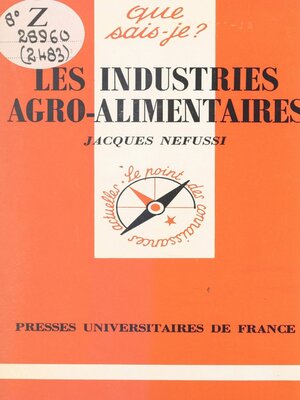 cover image of Les industries agro-alimentaires